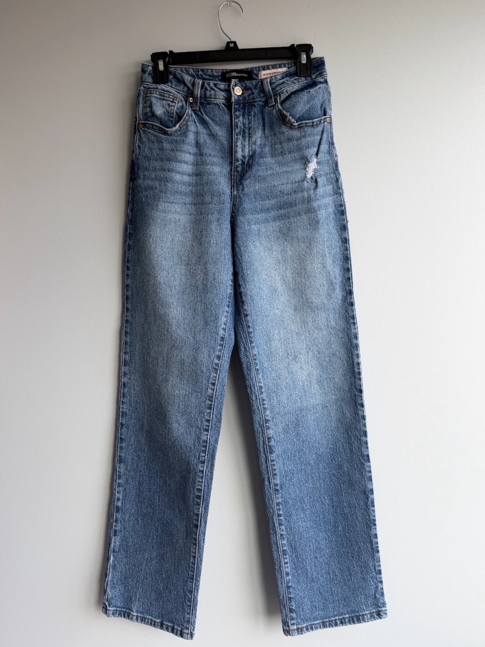BCBGeneration Blue Skater Straight Jeans